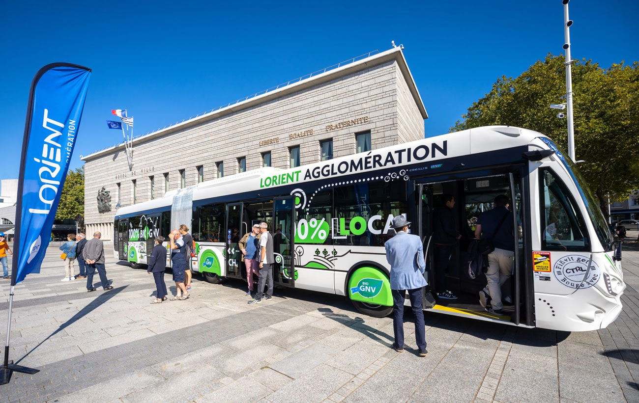 Lorient met en service ses premiers bus au biogaz