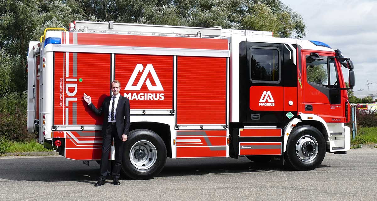 Magirus présente un camion de pompier au GNV