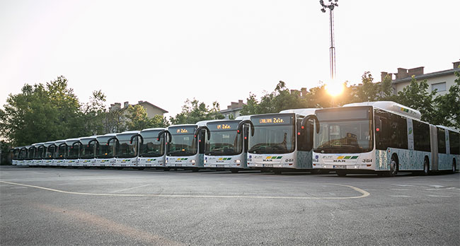 Slovénie : MAN livre 30 bus GNV articulés à la ville de Ljubljana