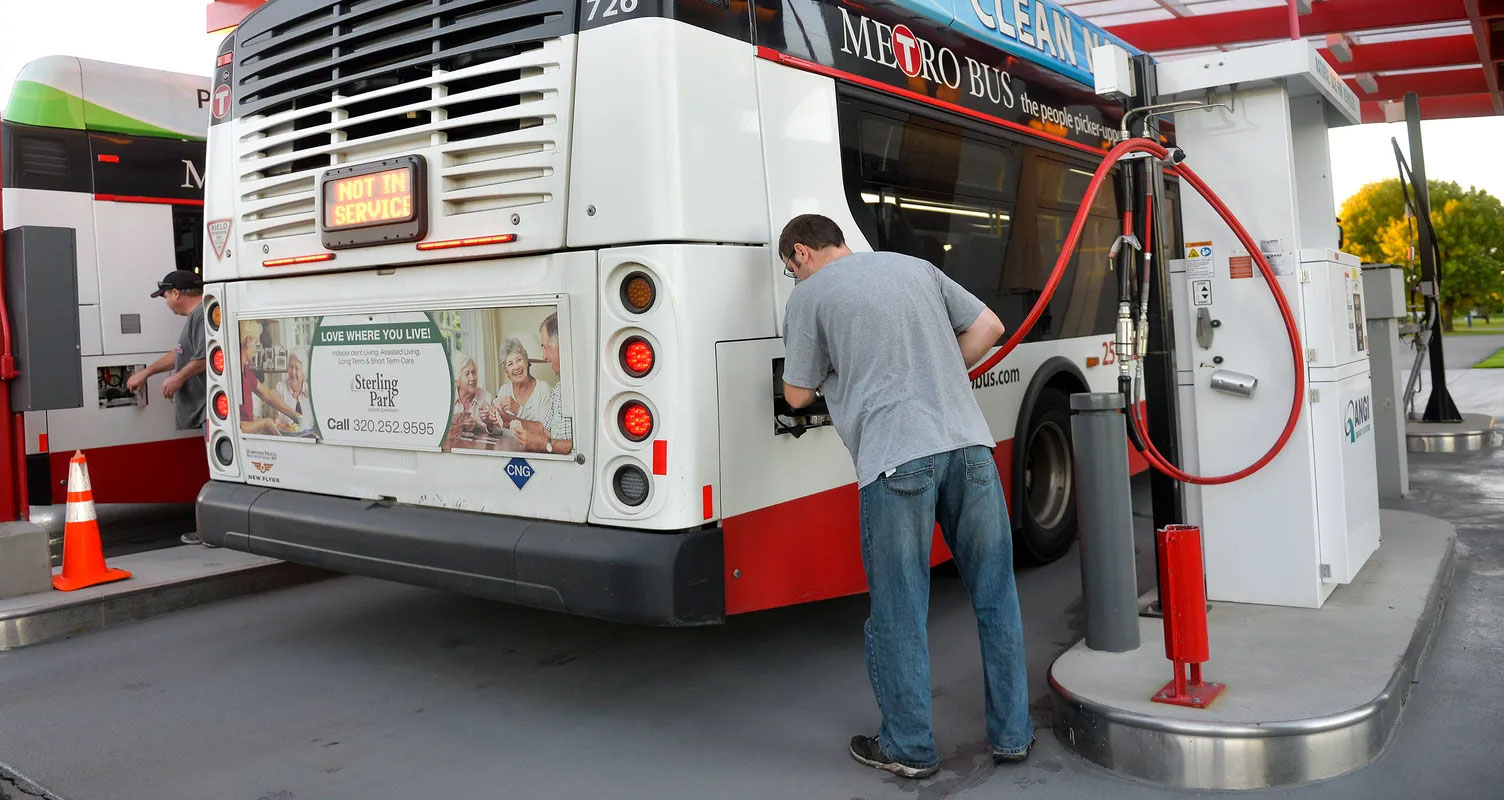 USA : 215 millions d'euros pour les transports en commun au GNC