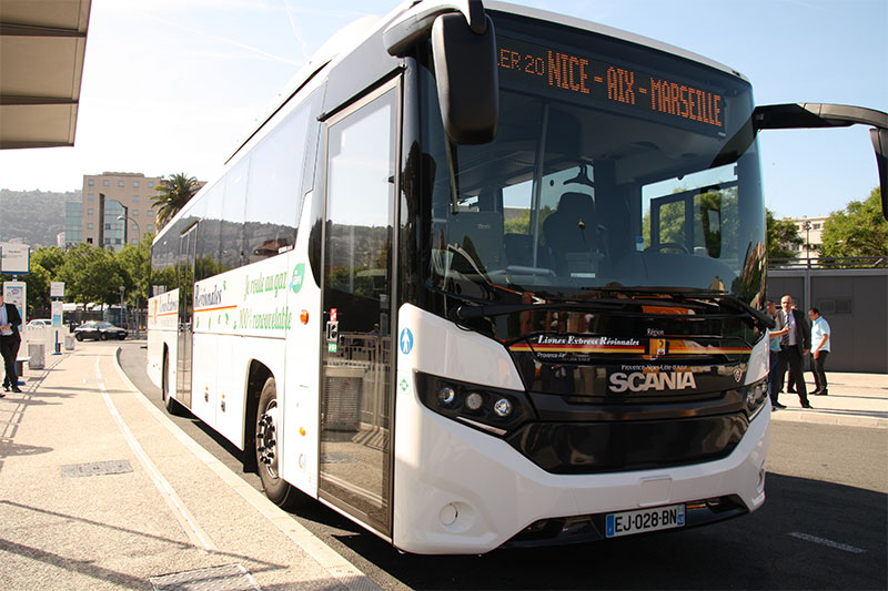 Autocar : le biogaz en test sur la ligne Nice Marseille