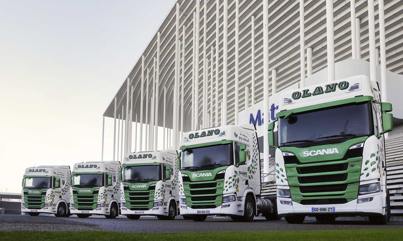 Scania livre 10 camions GNL au Groupe Olano