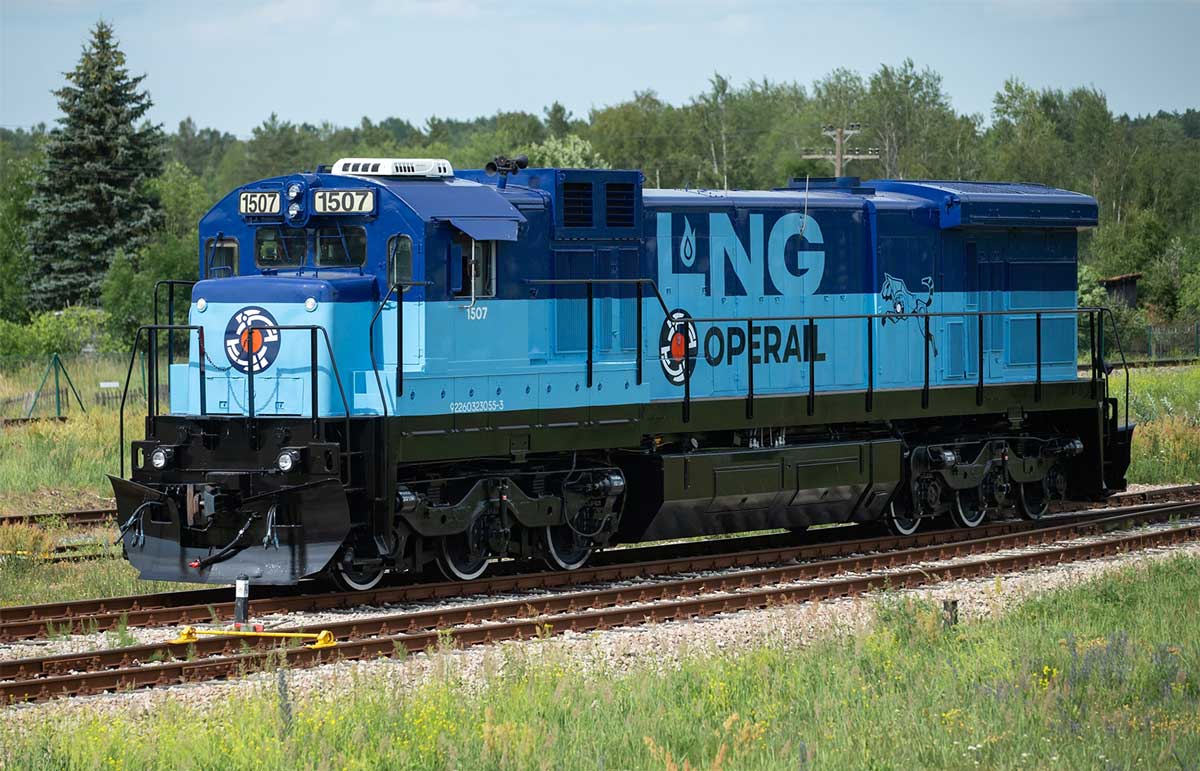 En Estonie, Operail teste sa première locomotive de fret au GNL