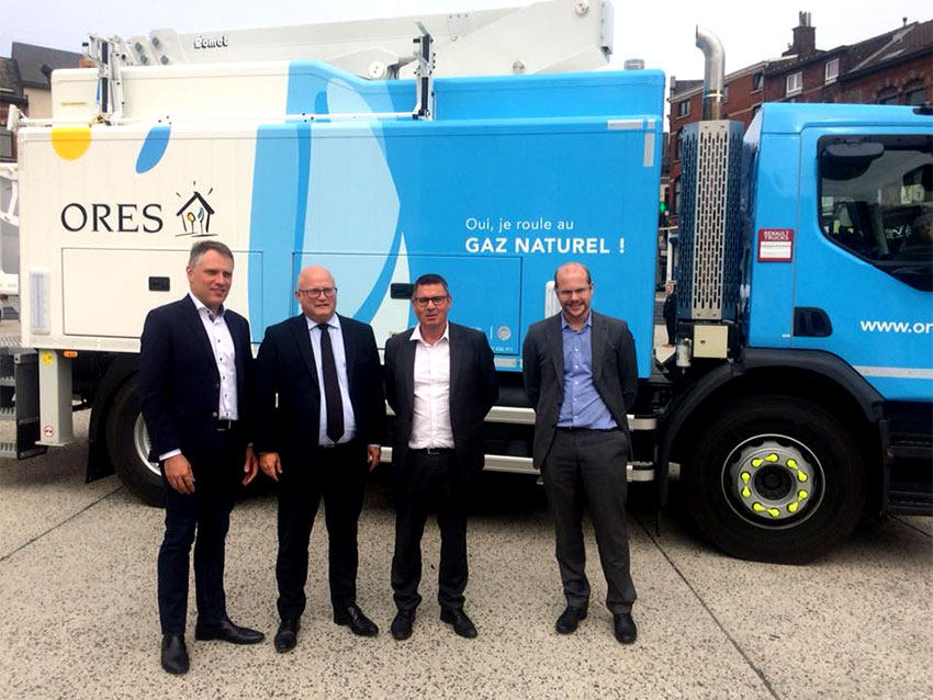 Belgique : un premier camion-élévateur au gaz naturel pour Ores