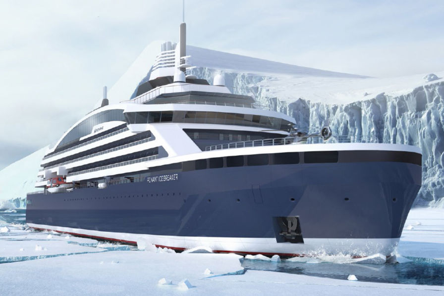 Ponant annonce la commande d'un brise-glace de croisière hybride GNL