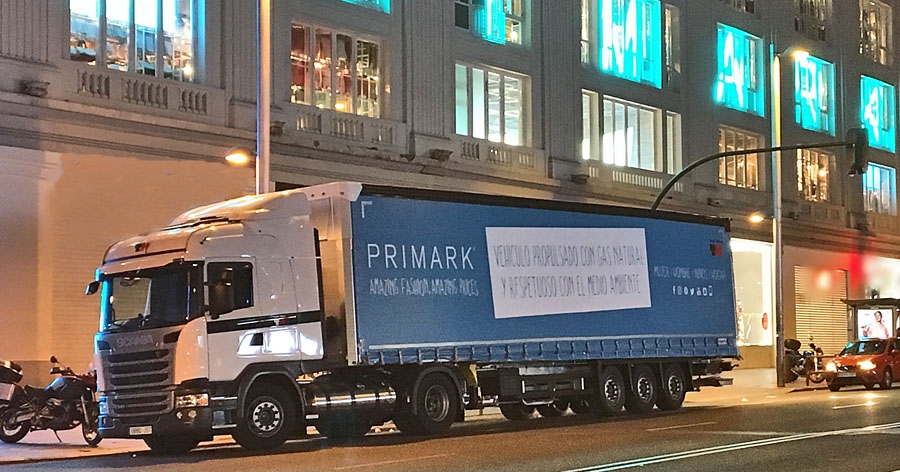 Madrid : Primark choisit le GNV pour livrer ses magasins