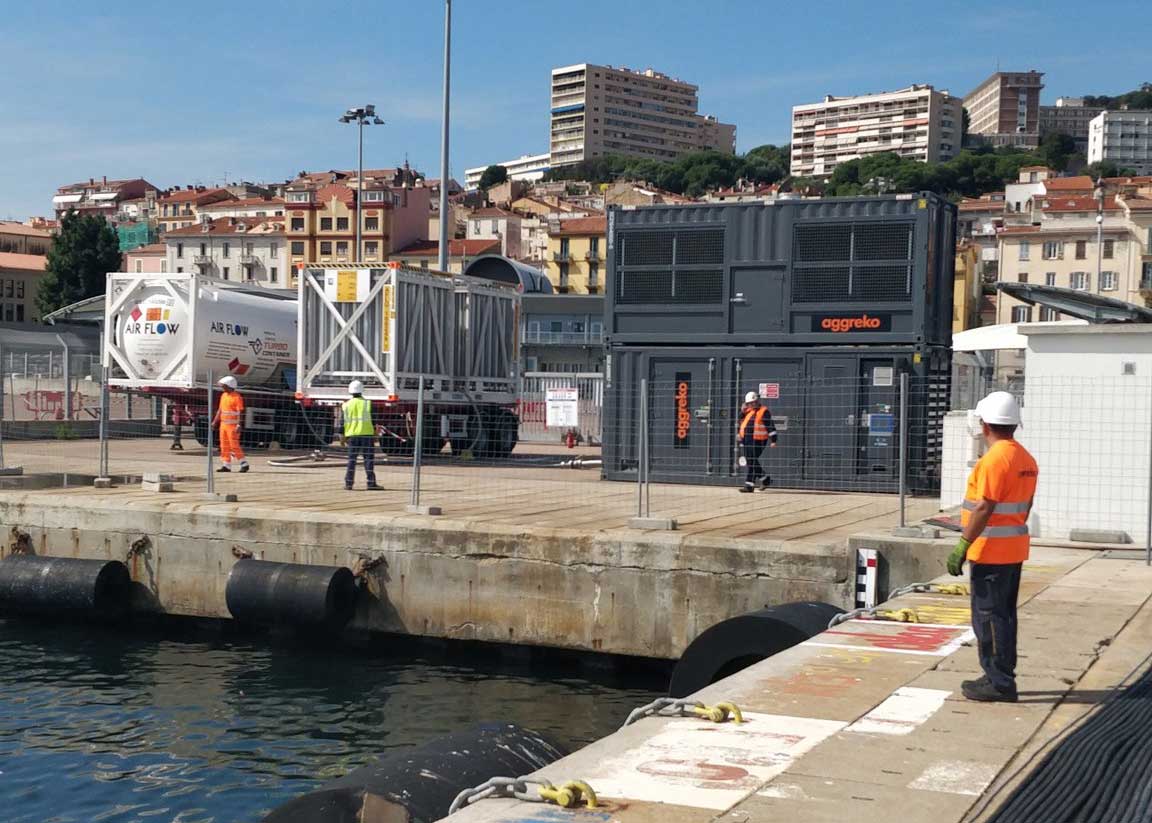 Corse : du GNL pour le ravitaillement électrique des navires à quai