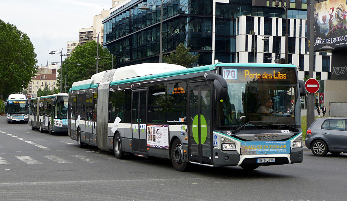 Iveco va fournir 150 bus au gaz naturel à la RATP