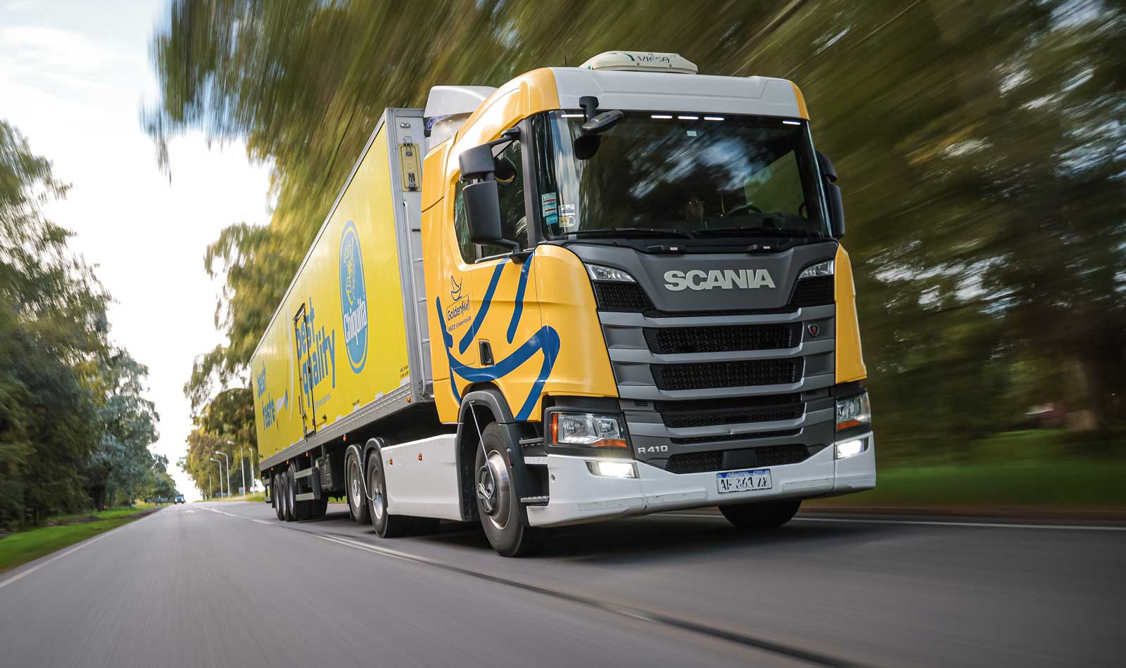 En Argentine, Golden Fruit adopte des camions GNC Scania pour ses livraisons