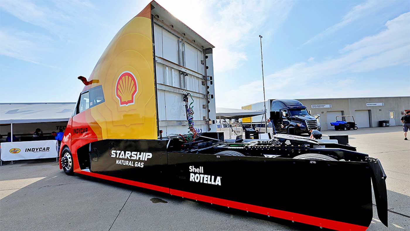 Shell Starship 3.0 : le camion GNV du futur s'engage en IndyCar