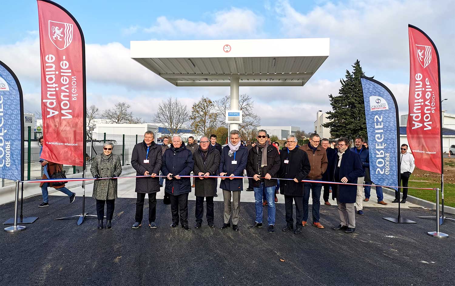 SOREGIES inaugure sa première station bioGNV à Châtellerault