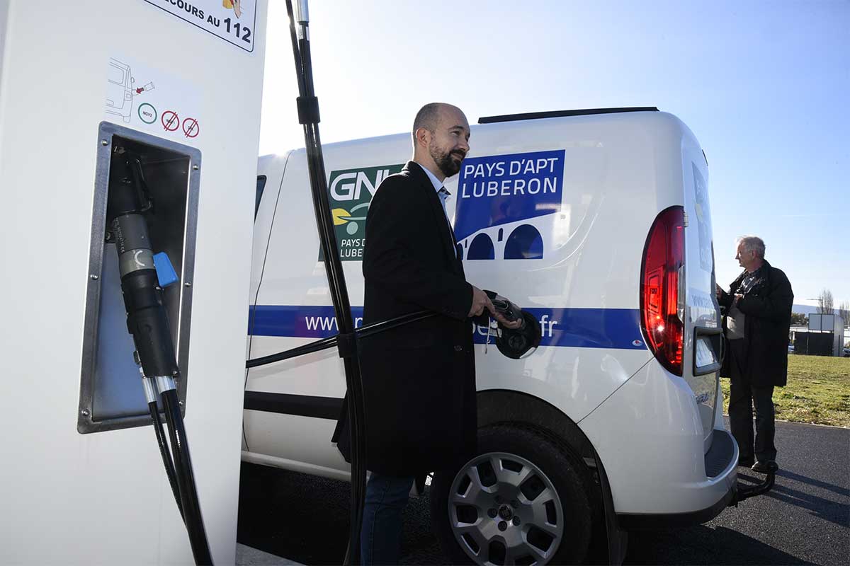 Plein succès pour la station GNV intercommunale du pays d'Apt Luberon