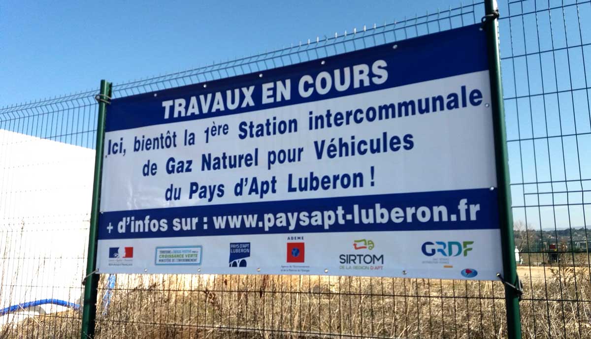 Une station GNV intercommunale pour le Pays d'Apt Luberon