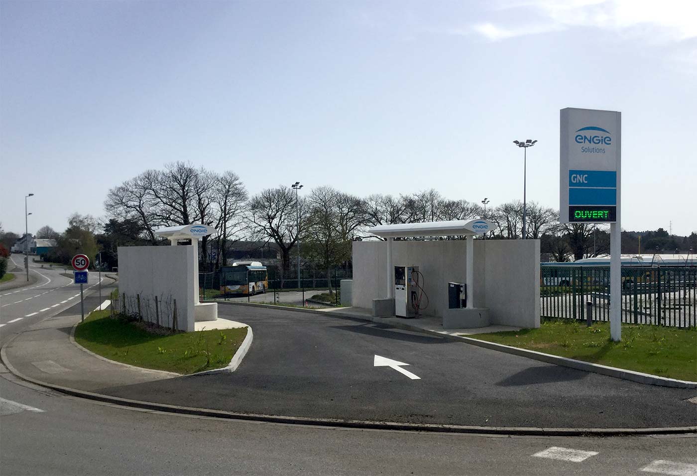 Bretagne : ENGIE Solutions inaugure la station GNV de Quimper