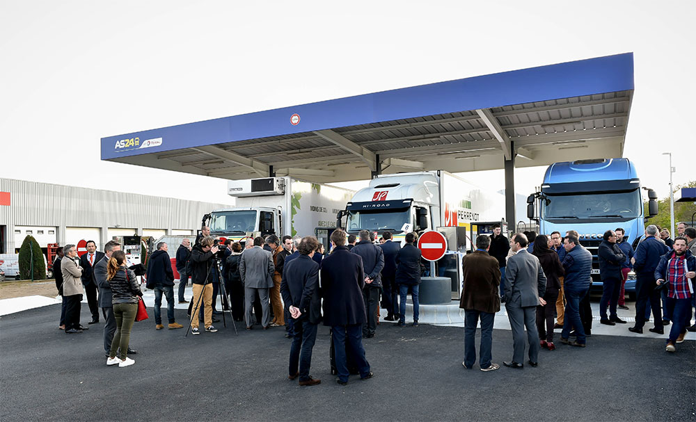 Total inaugure sa première station GNV AS24 à Nantes