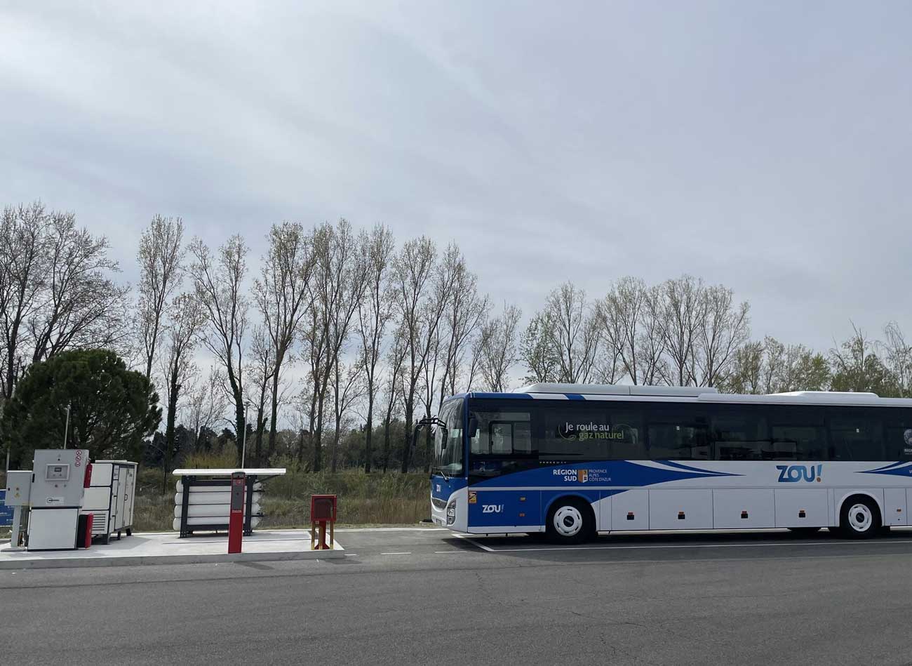 Une station GNV privative pour les Autocars Raoux