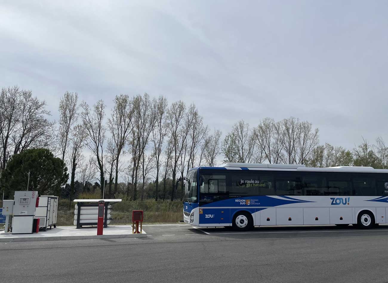 Une station GNV privative pour les Autocars Raoux