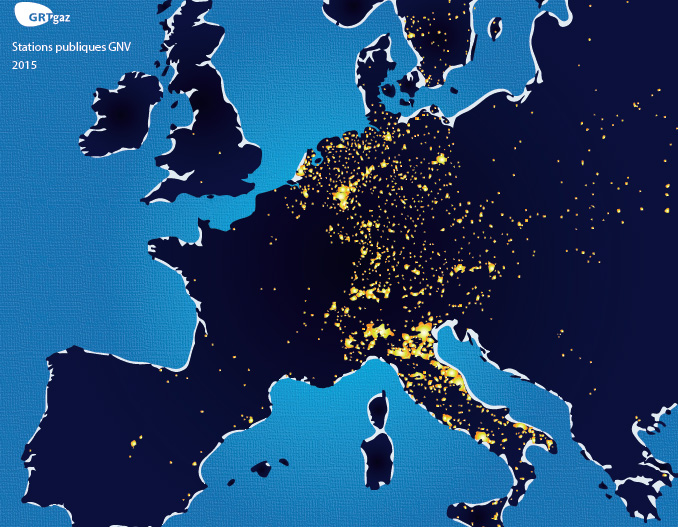 Stations GNV : lillustration dune Europe  deux vitesses