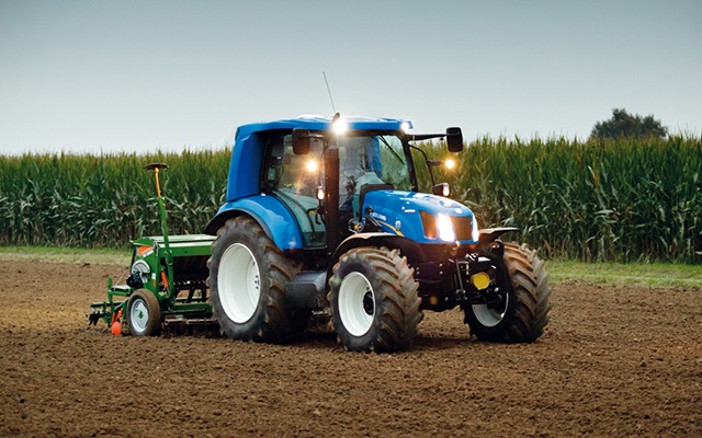 Le tracteur au biomthane de NewHolland test en Italie