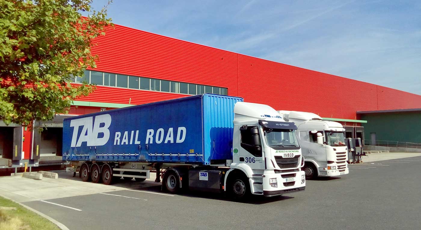 TAB Rail Road roule sur une route durable avec le GNV