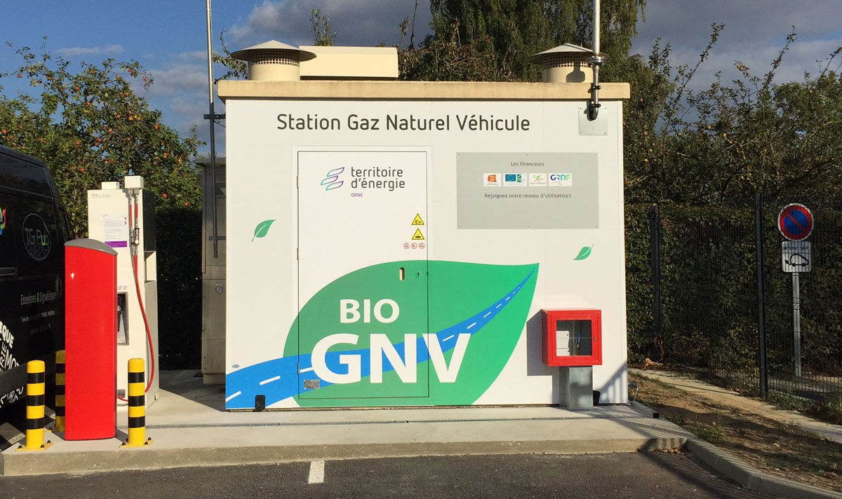 TE61 inaugure la première station GNV du département de l'Orne