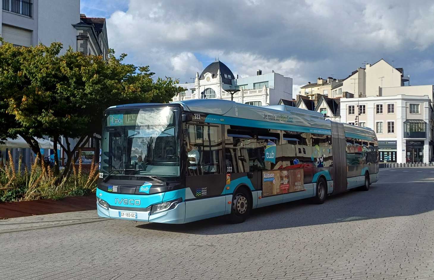 A Saint-Brieuc, la nouvelle ligne de bus TEO carbure au biogaz