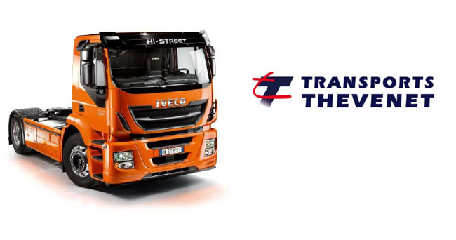 Les Transports Thevenet re�oivent leur premier camion GNV