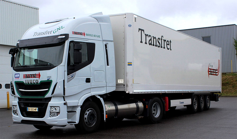 Transfret reçoit ses premiers camions au gaz naturel