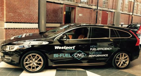 Volvo et Westport exposent la V60 GNV � Paris pour le Congr�s Mondial du Gaz