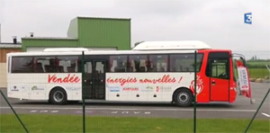 Expérimentation dun bus biométhane en Vendée - Reportage France 3